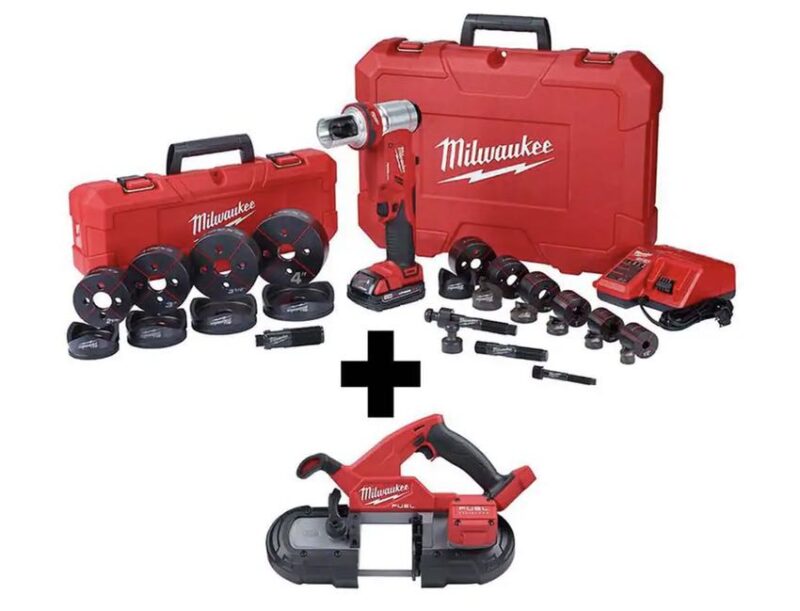 M18 Force Logic 6 Ton Cordless Knockout Tool Kit Bandsaw