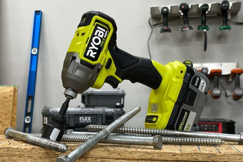 Craftsman Vs Ryobi Impact Drvier Head to Head Review - Lag Bolt Test