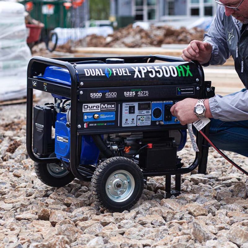 Best 4000-watt Portable Generator: DuroMax 5500W Dual Fuel XP5500HX