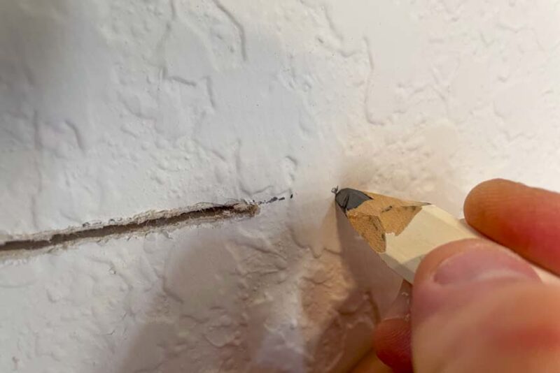 Marking 3/4-Inch to the Stud Center