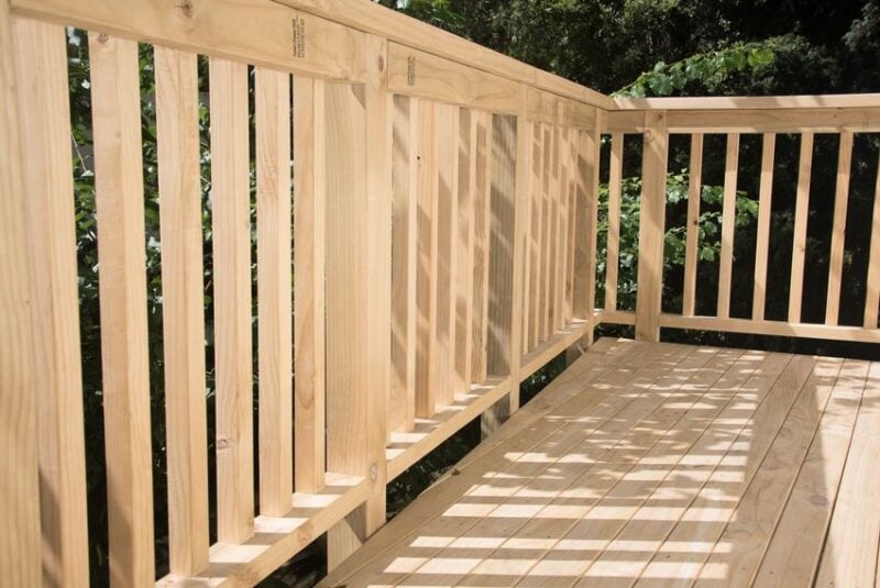 pressure treated deck material