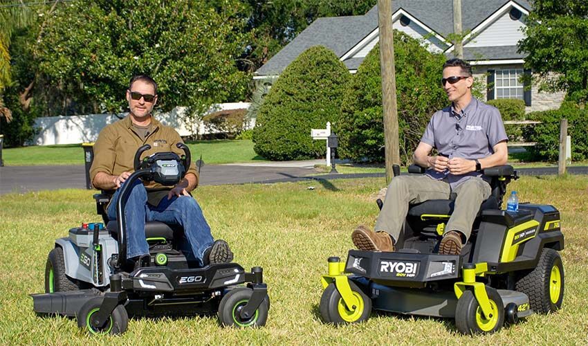 EGO E-Steer Vs Ryobi iDrive Zero-Turn Lawn Mower Review