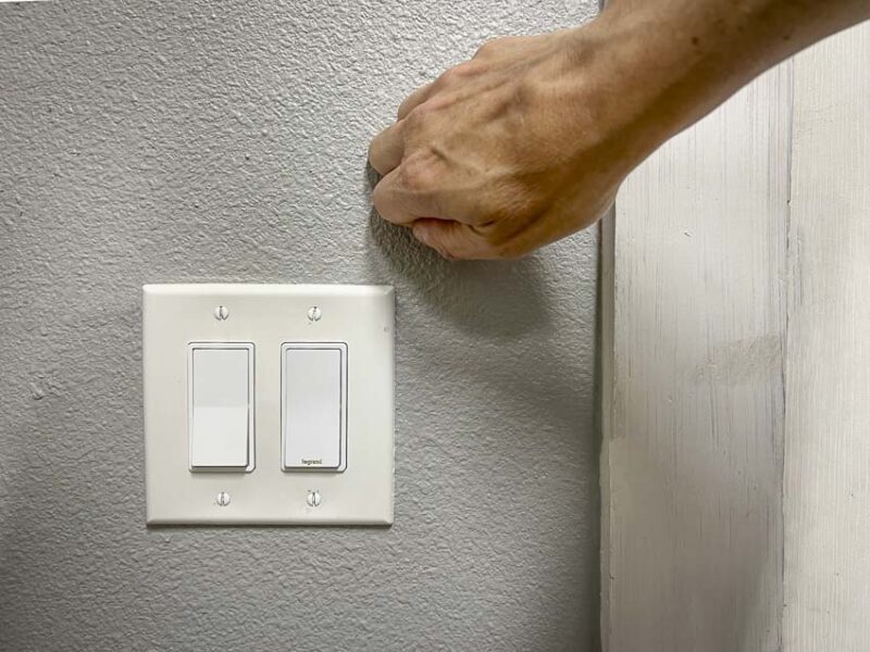 knocking to find wall studs