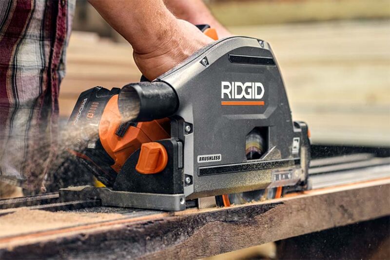 Ridgid 18V Cordless Track Saw Dust Port