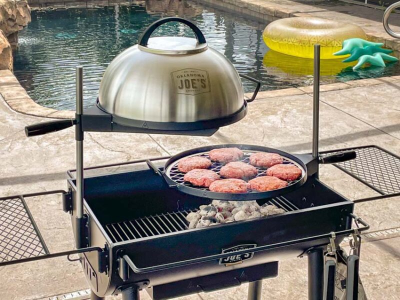 Oklahoma Joe's Firecraft Charcoal Grill and Smoking Lid