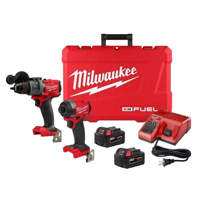 Milwaukee M18 Fuel Hammer Drill and Impact Driver Set – Gen 4 (3696-22/3697-22)