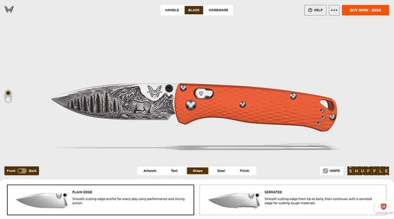 Plain or Partially Serrated Edge