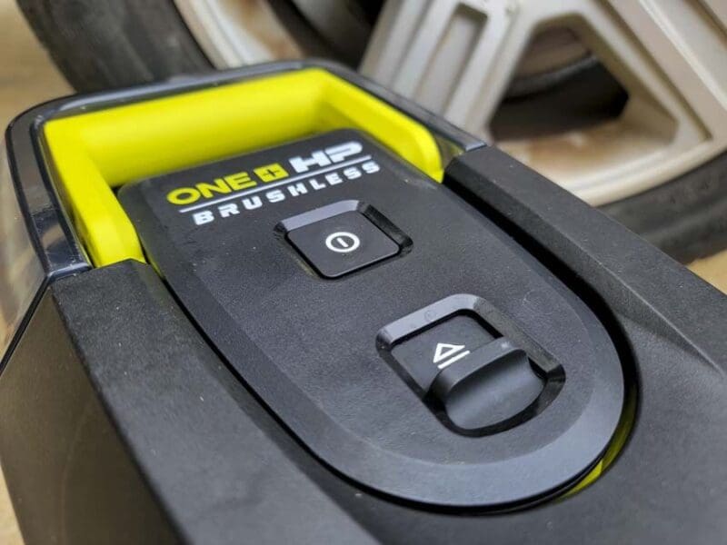 Power button and tank ejector