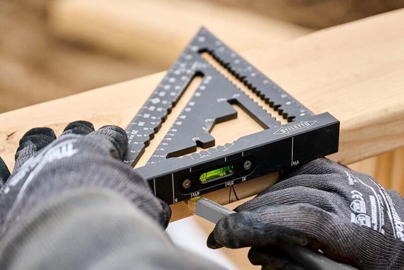 Stiletto Carpentry Square with Level