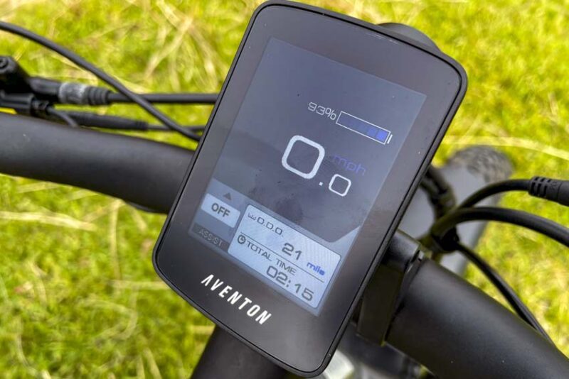 Aventon Aventure.2 Fat Tire Ebike Display