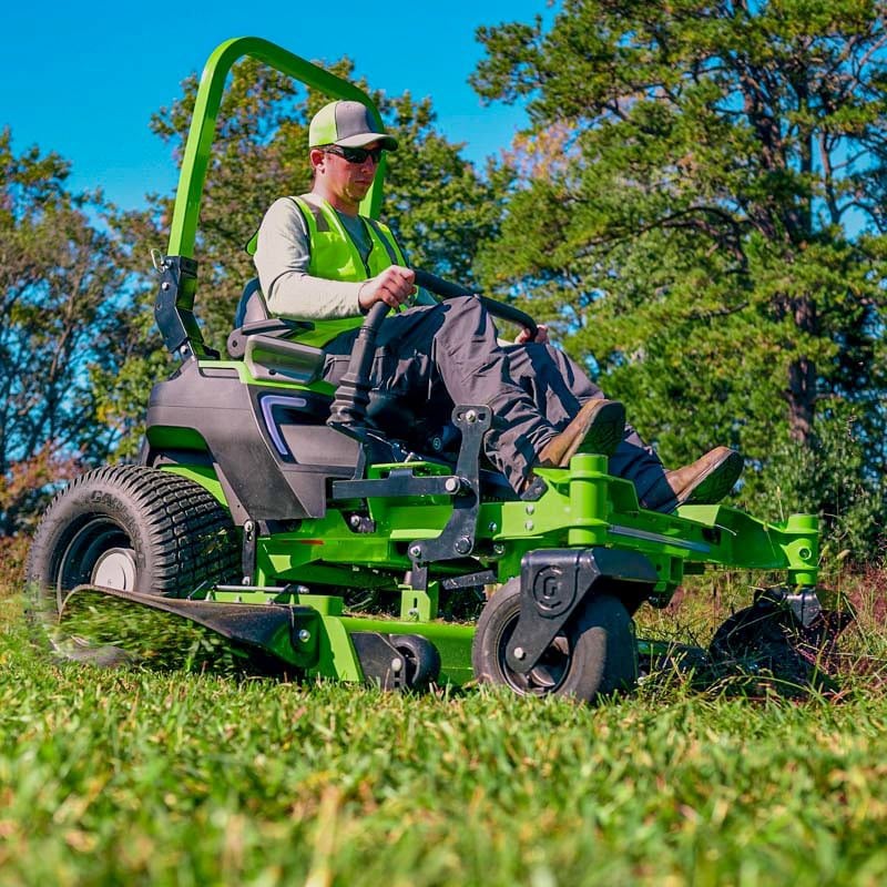 Best Electric Commercial Zero-Turn Riding Lawn Mower: Greenworks Commercial 82V OptimusZ Series