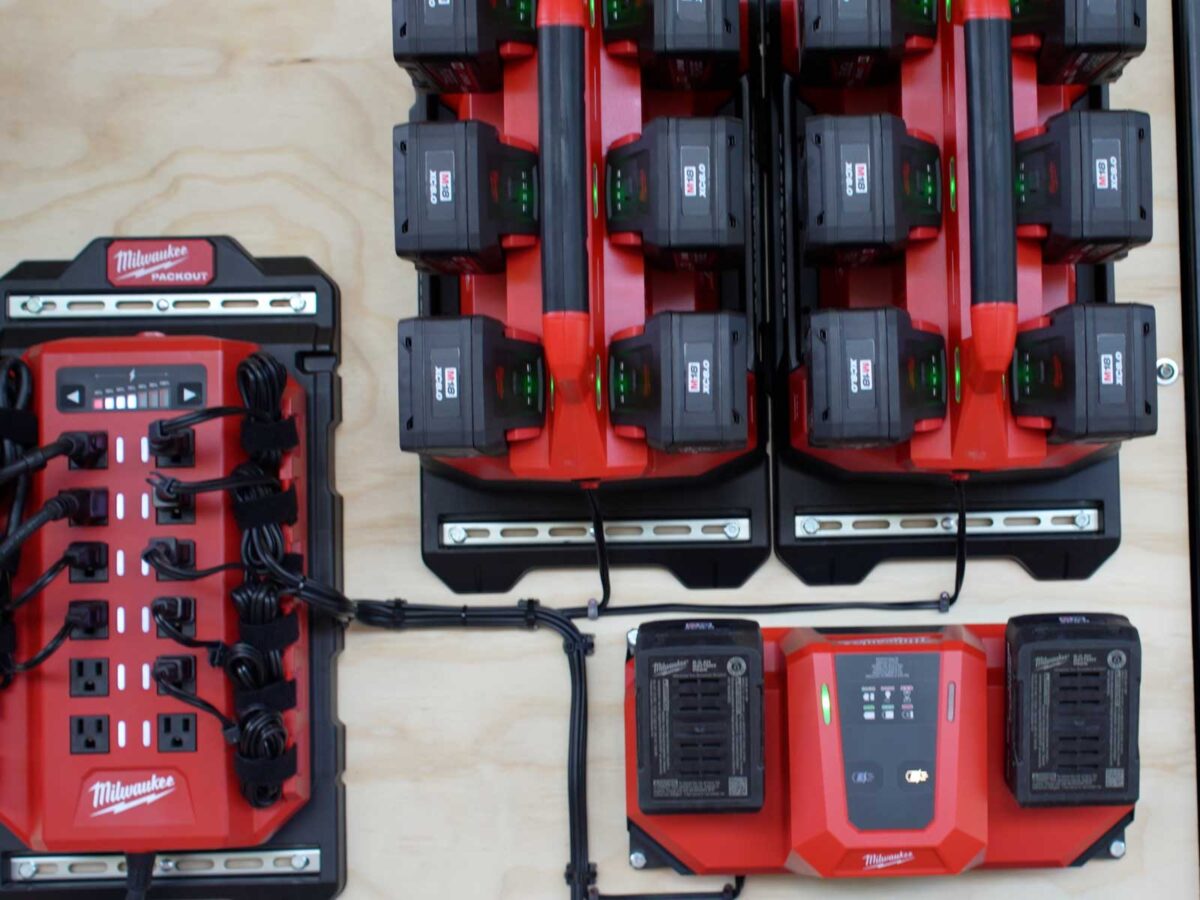 Milwaukee power manager and chargers