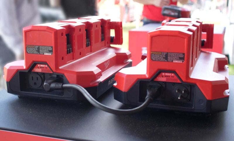 cords connected M18 rapid chargers