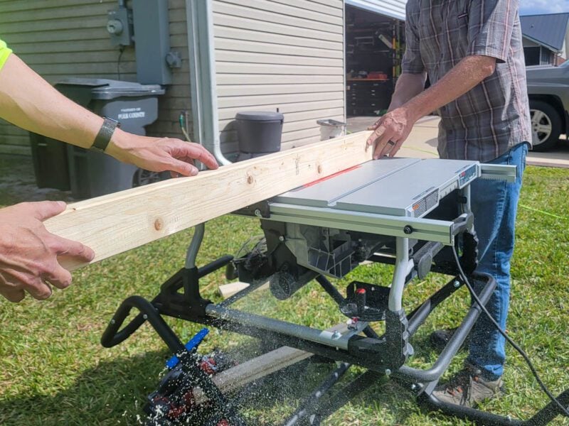 Bosch 10-Inch table Saw In Action
