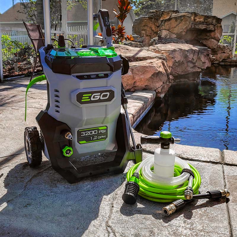 Best Cordless Electric Pressure Washer: EGO 56V 3200 PSI HPW3200