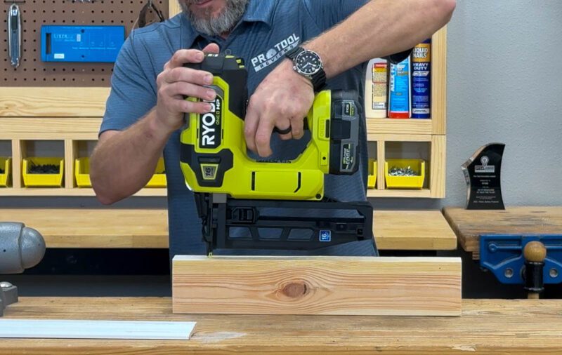 Ryobi 18V 16-gauge Straight Finish Nailer Testing