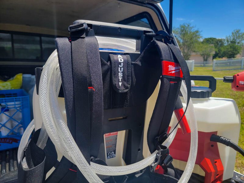 Padded shoulder straps and adjustment points