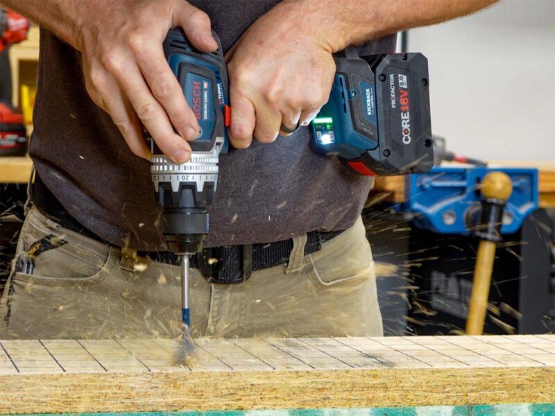 Best Cordless Drill: Spade Bit Test