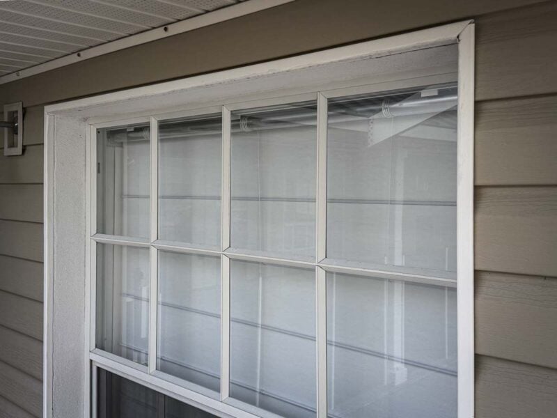 outside view of roman shades