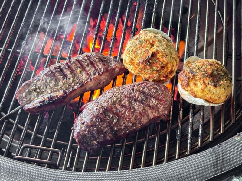 Steak and Stuffed Clams