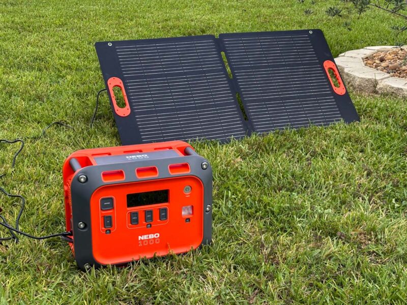 Nebo Intrepid 1000 Portable Power Station Solar Charging