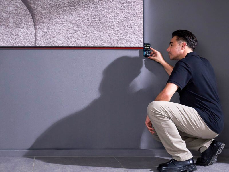 Side-laser measurement