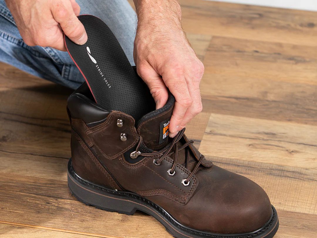 Inserting Strides Soles Insoles