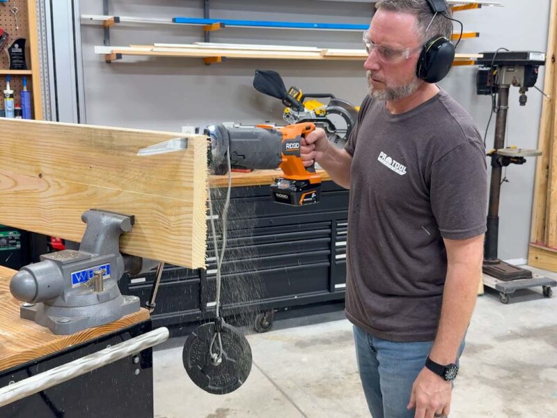 Best Cordless Reciprocating Saw Clean Wood Test