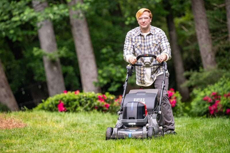 Mowing with a Honda Battery-Powered Mower
