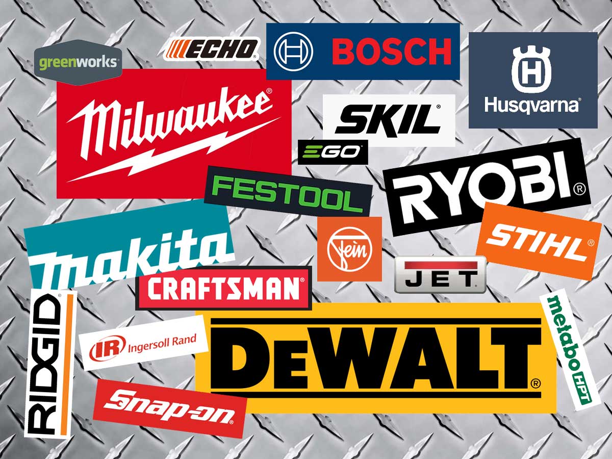 best power tool manufacturers logos