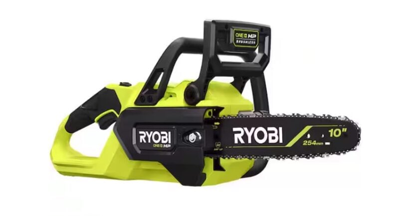 Ryobi 18V 10-inch chainsaw