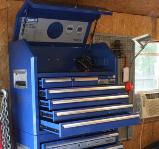 Kobalt Steel Tool Chest with Pioneer Stereo System Review